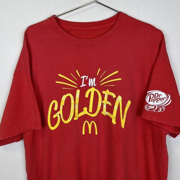Vintage McDonald's I'm Golden T-Shirt with Dr Pepper Logo - Picture 2 of 4